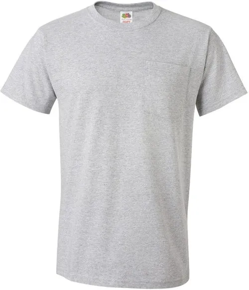 Fruit of the Loom HD Cotton Pocket T-Shirt