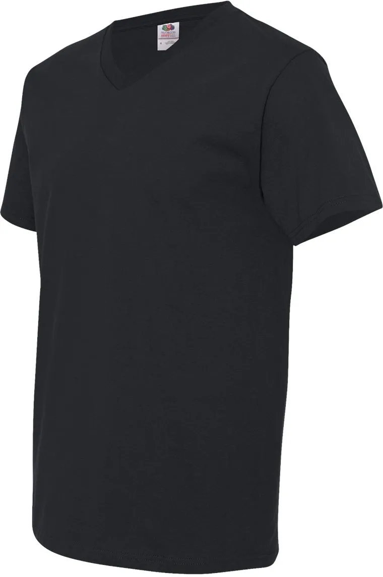 Fruit of the Loom HD Cotton V-Neck T-Shirt