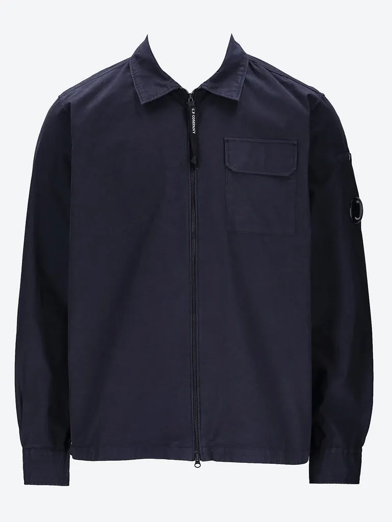 Full zip overshirt