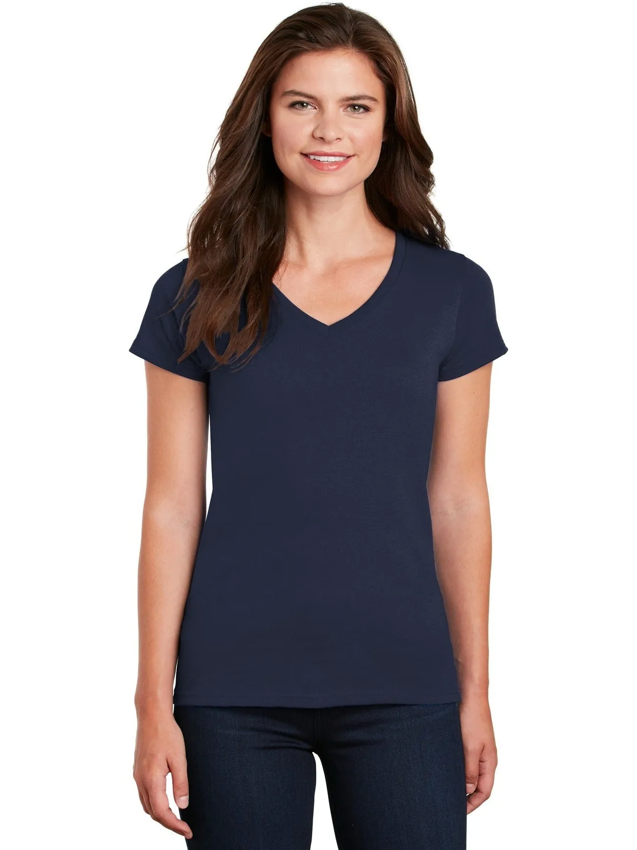 GildanLadies Heavy Cotton100% Cotton V-Neck T-Shirt
