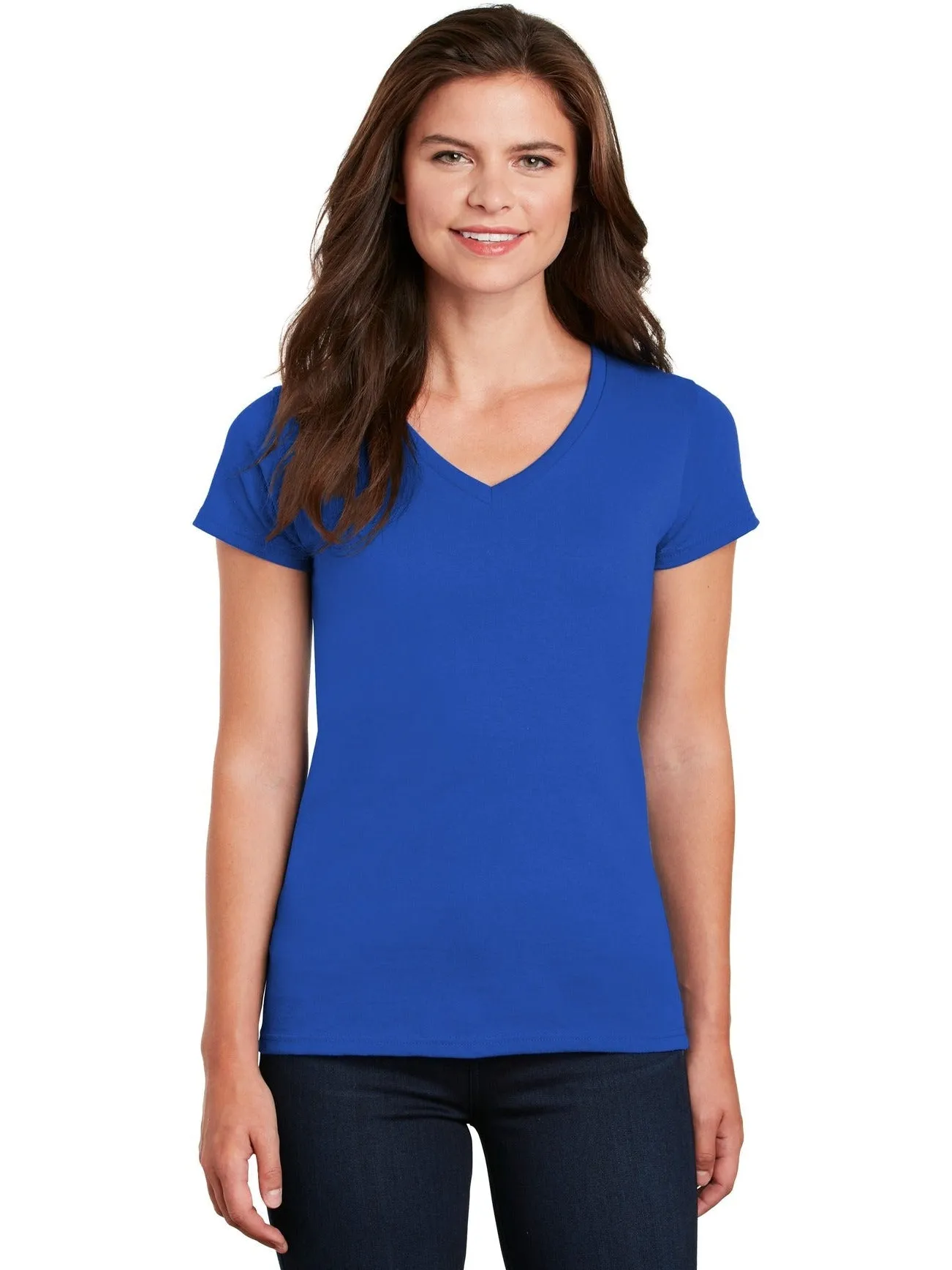 GildanLadies Heavy Cotton100% Cotton V-Neck T-Shirt