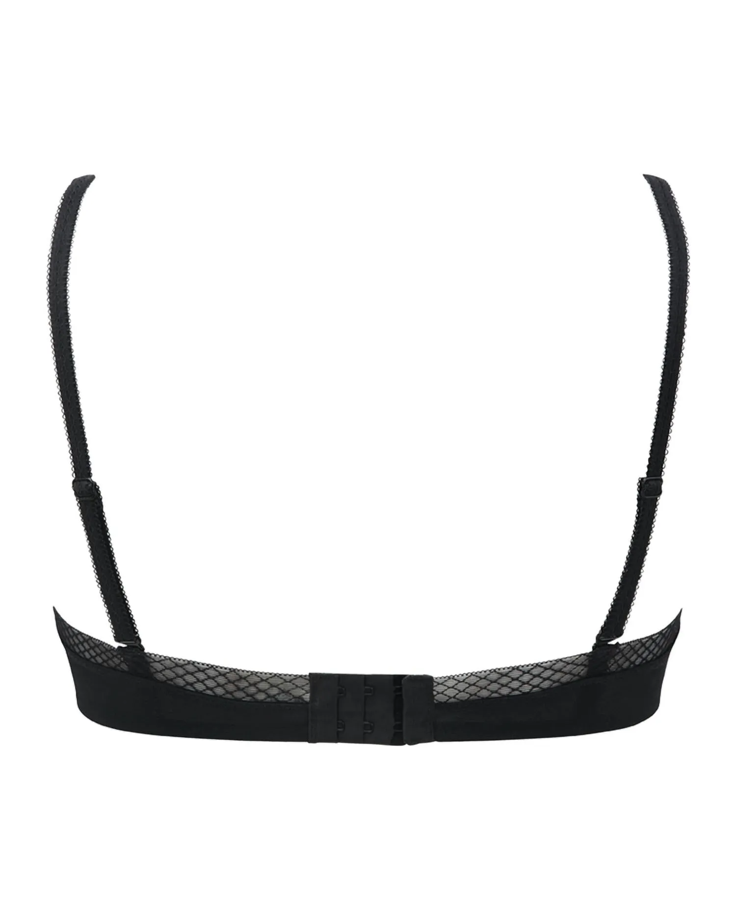 Glossie Sheer Bra In Black