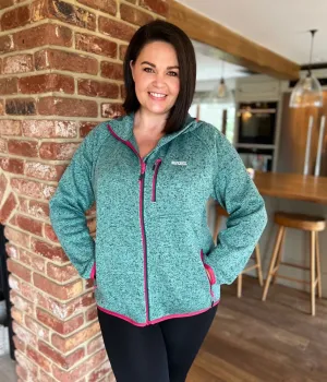 Green Newhill Hooded Full Zip Fleece