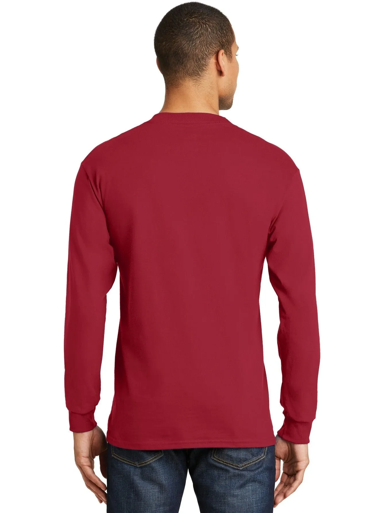 Hanes Beefy Long Sleeve Cotton T-Shirt