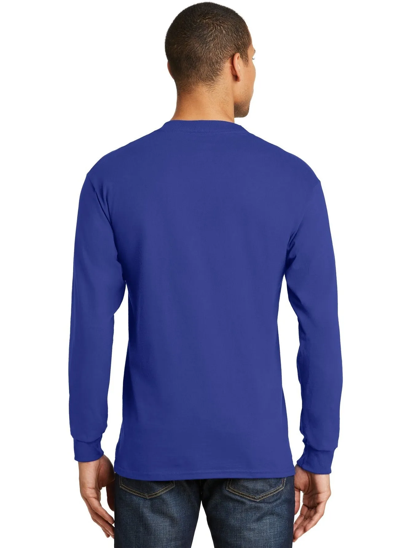 Hanes Beefy Long Sleeve Cotton T-Shirt