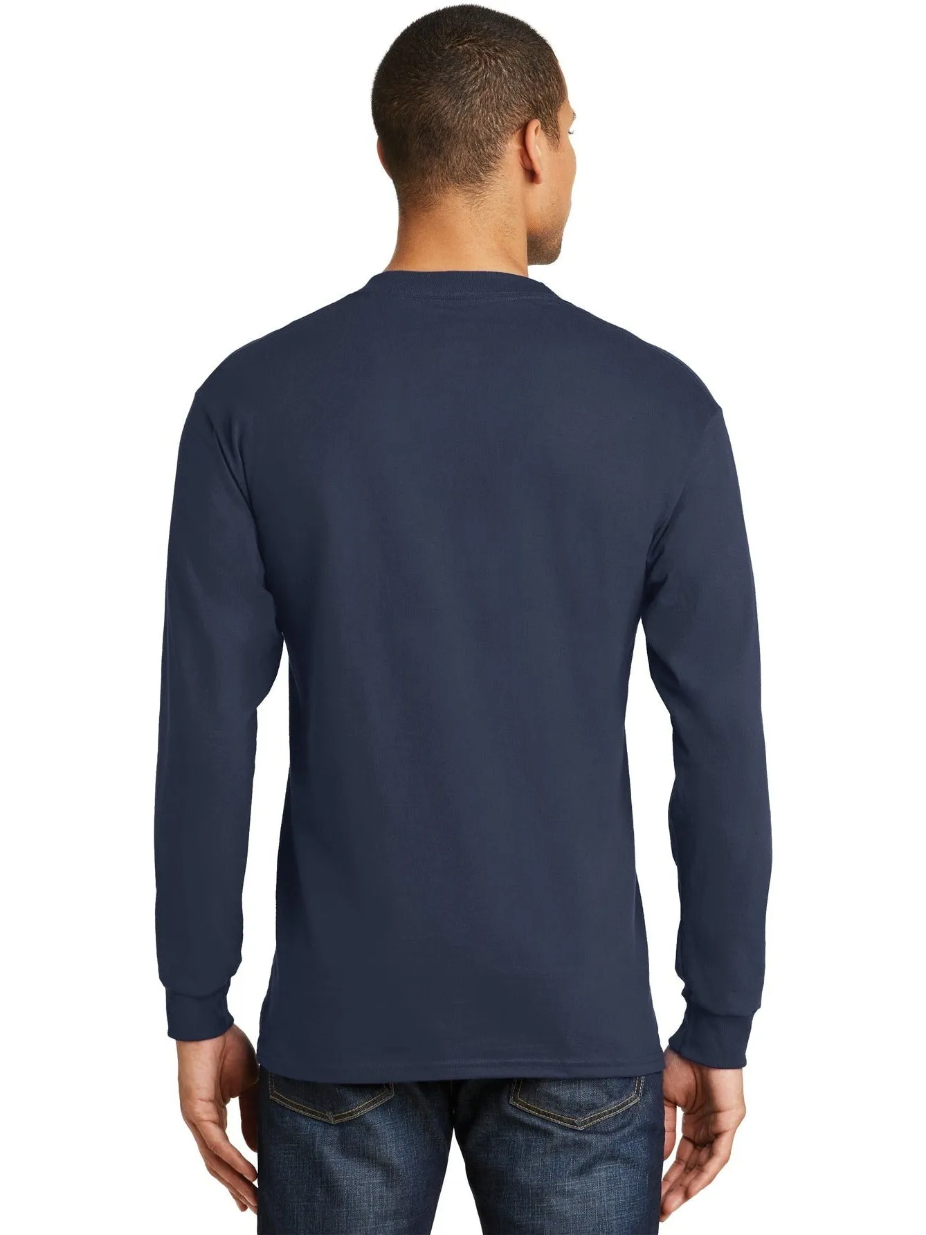 Hanes Beefy Long Sleeve Cotton T-Shirt