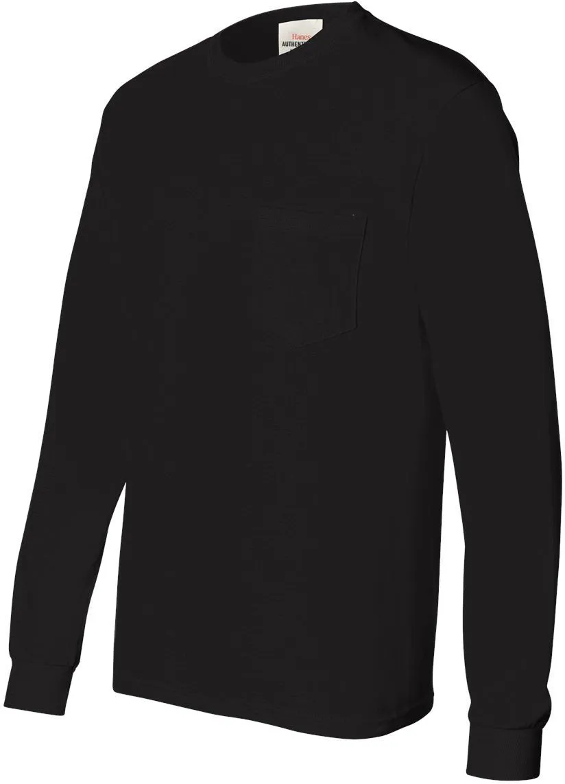 Hanes Men's Authentic Long-Sleeve Pocket T-Shirt