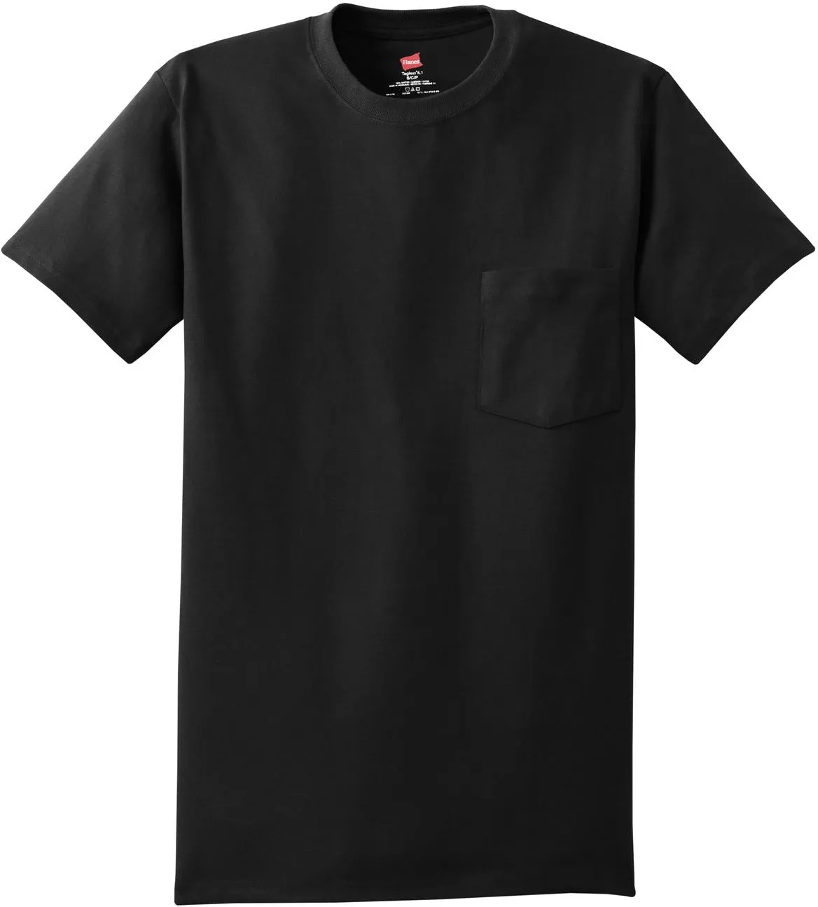 HanesAuthentic Cotton T-Shirt with Pocket