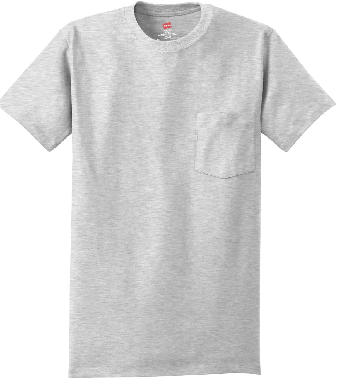 HanesAuthentic Cotton T-Shirt with Pocket