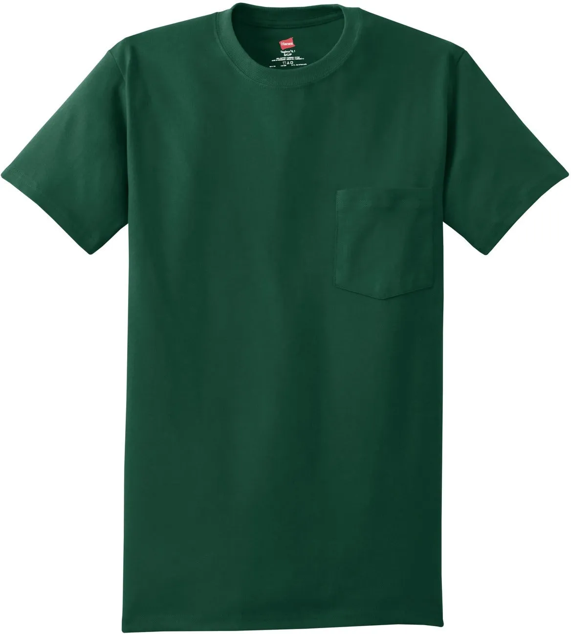 HanesAuthentic Cotton T-Shirt with Pocket
