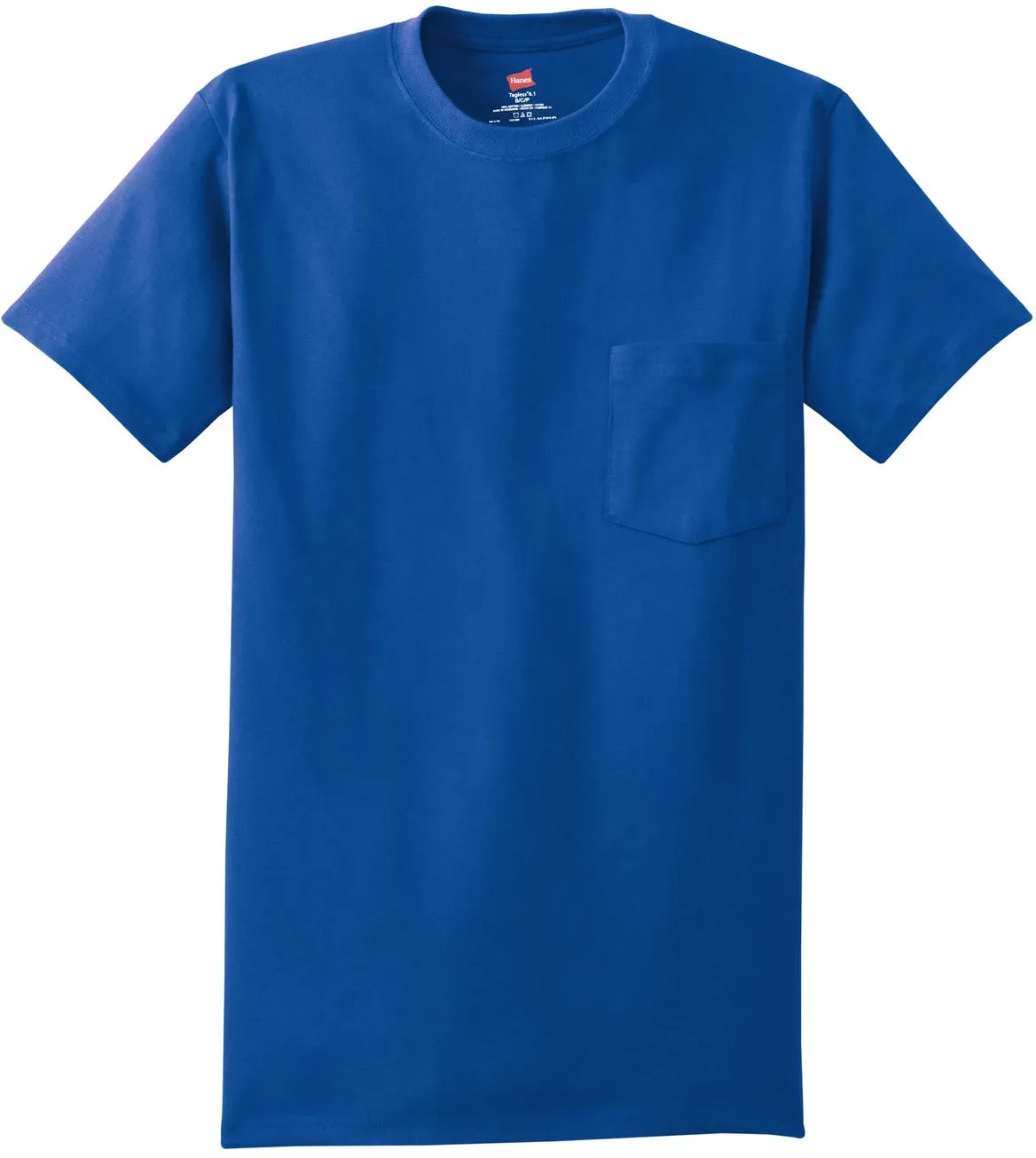 HanesAuthentic Cotton T-Shirt with Pocket