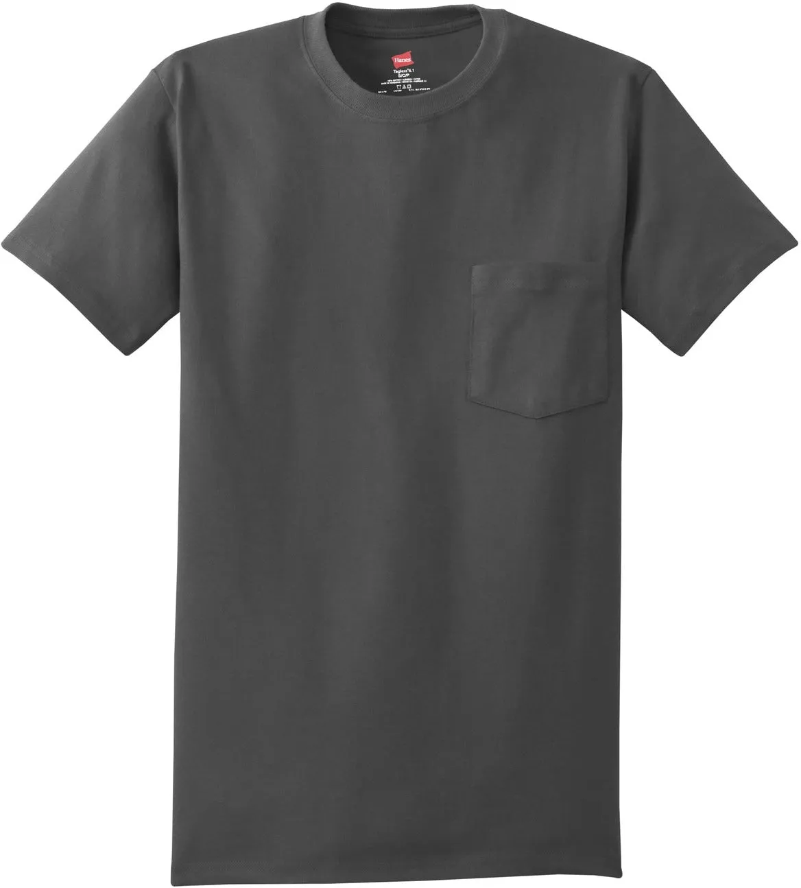 HanesAuthentic Cotton T-Shirt with Pocket