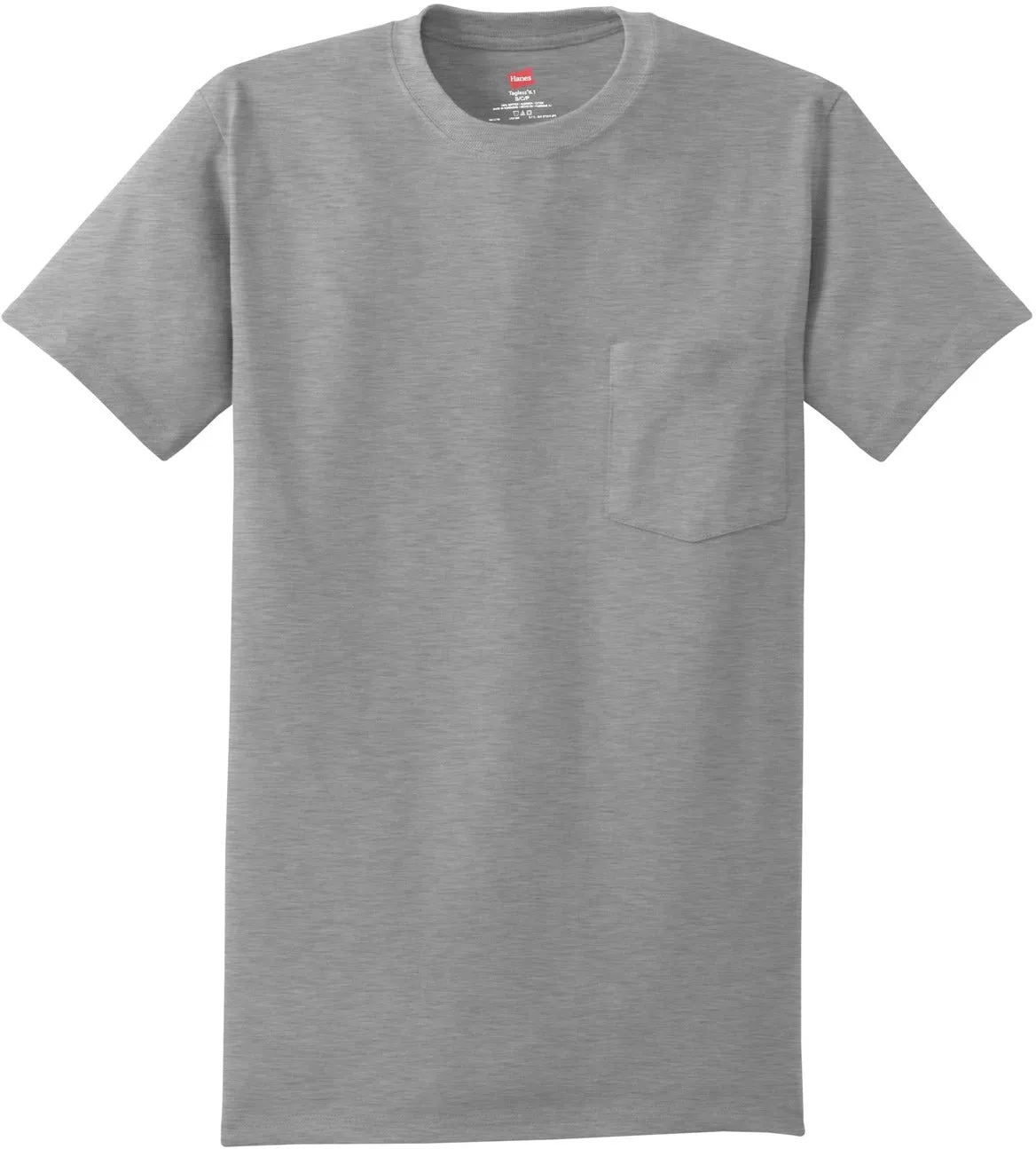 HanesAuthentic Cotton T-Shirt with Pocket