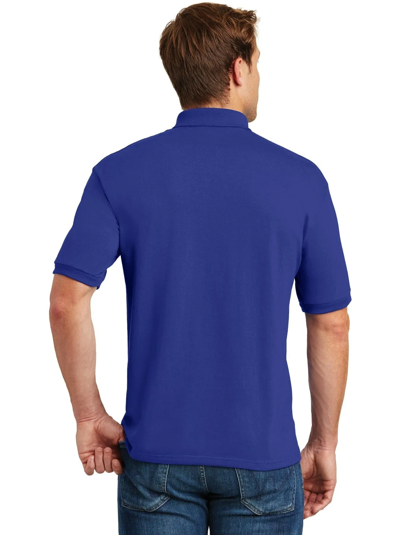 HanesEcoSmart5.2-Ounce Jersey Knit Sport Shirt
