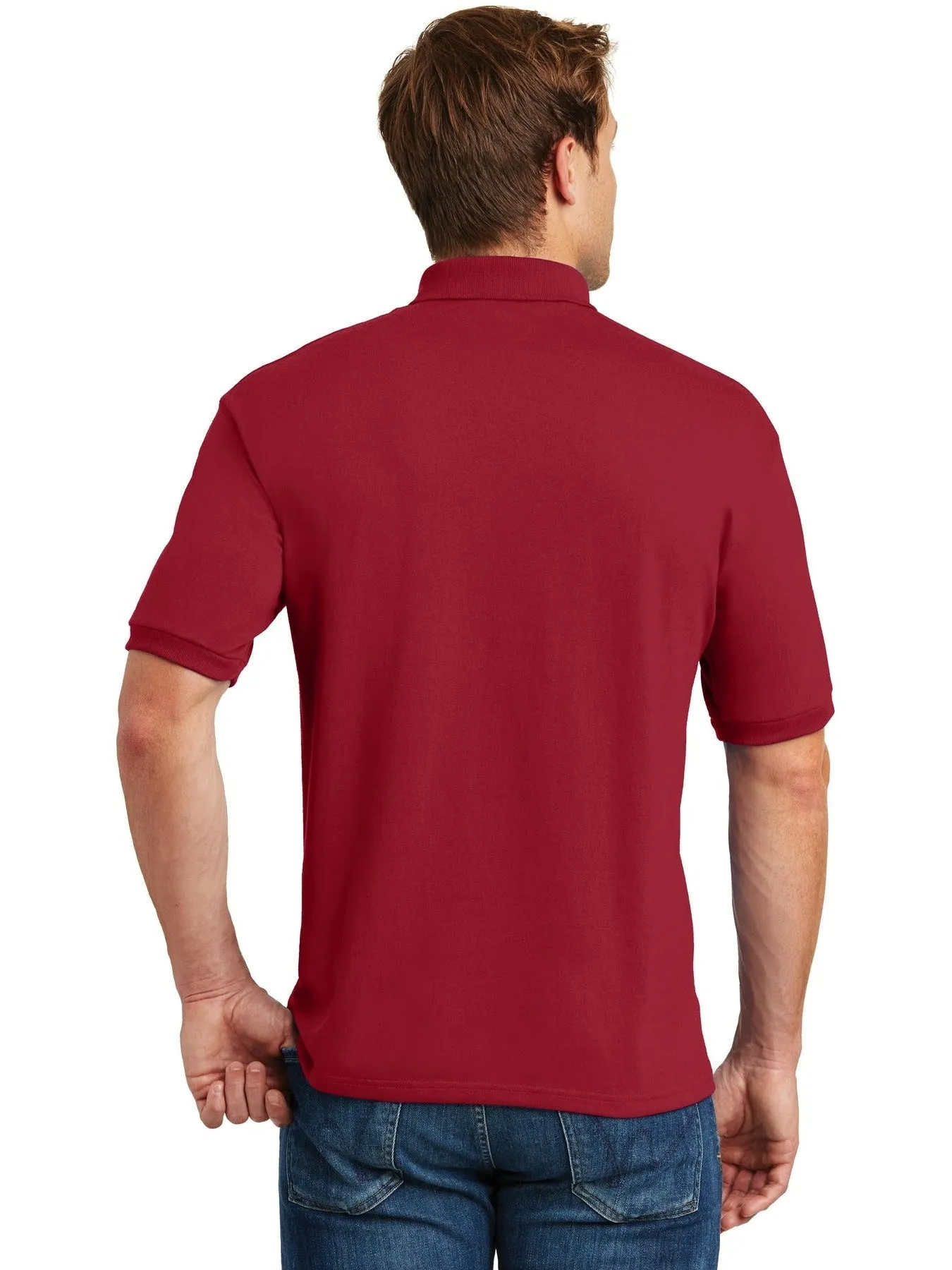 HanesEcoSmart5.2-Ounce Jersey Knit Sport Shirt