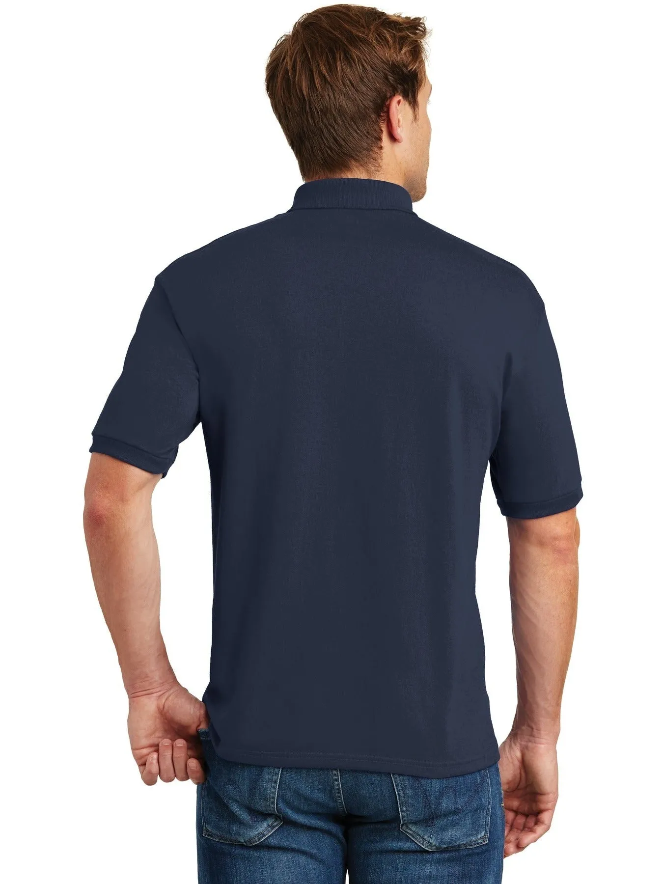 HanesEcoSmart5.2-Ounce Jersey Knit Sport Shirt
