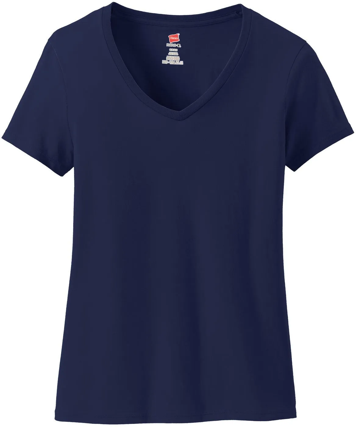 HanesLadies Nano-TCotton V-Neck T-Shirt