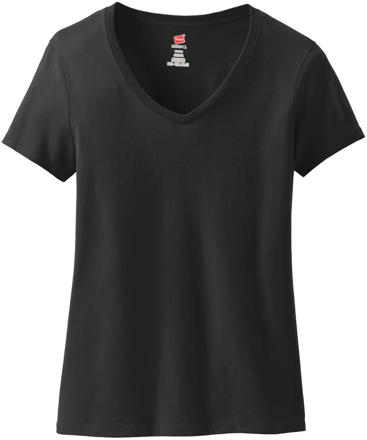 HanesLadies Nano-TCotton V-Neck T-Shirt