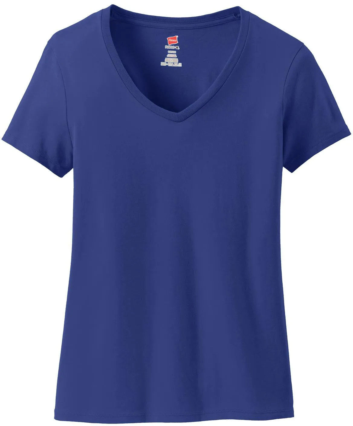 HanesLadies Nano-TCotton V-Neck T-Shirt