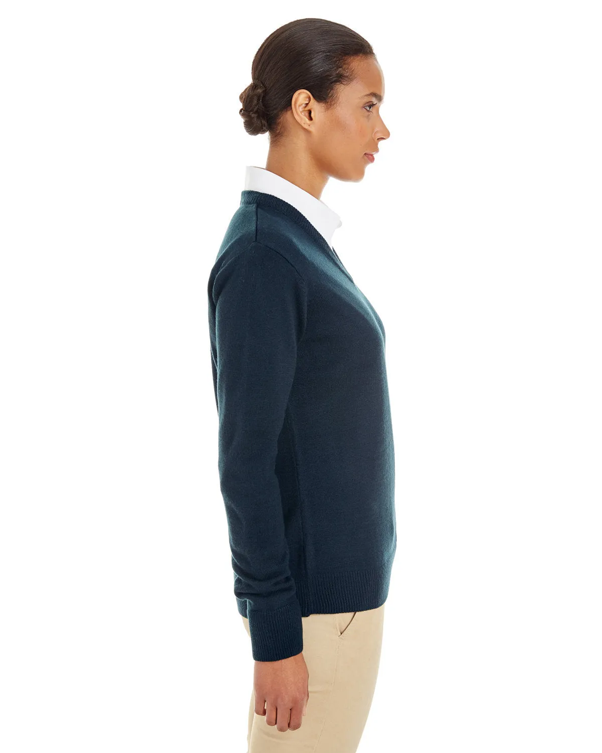 Harriton Ladies Pilbloc V-Neck Sweater