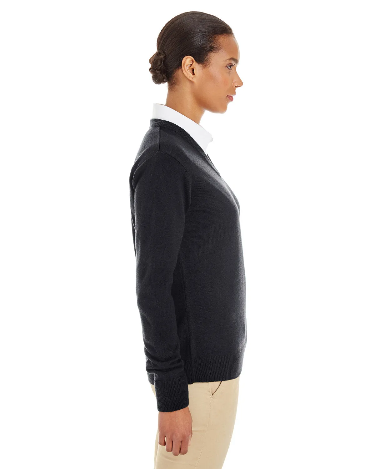 Harriton Ladies Pilbloc V-Neck Sweater