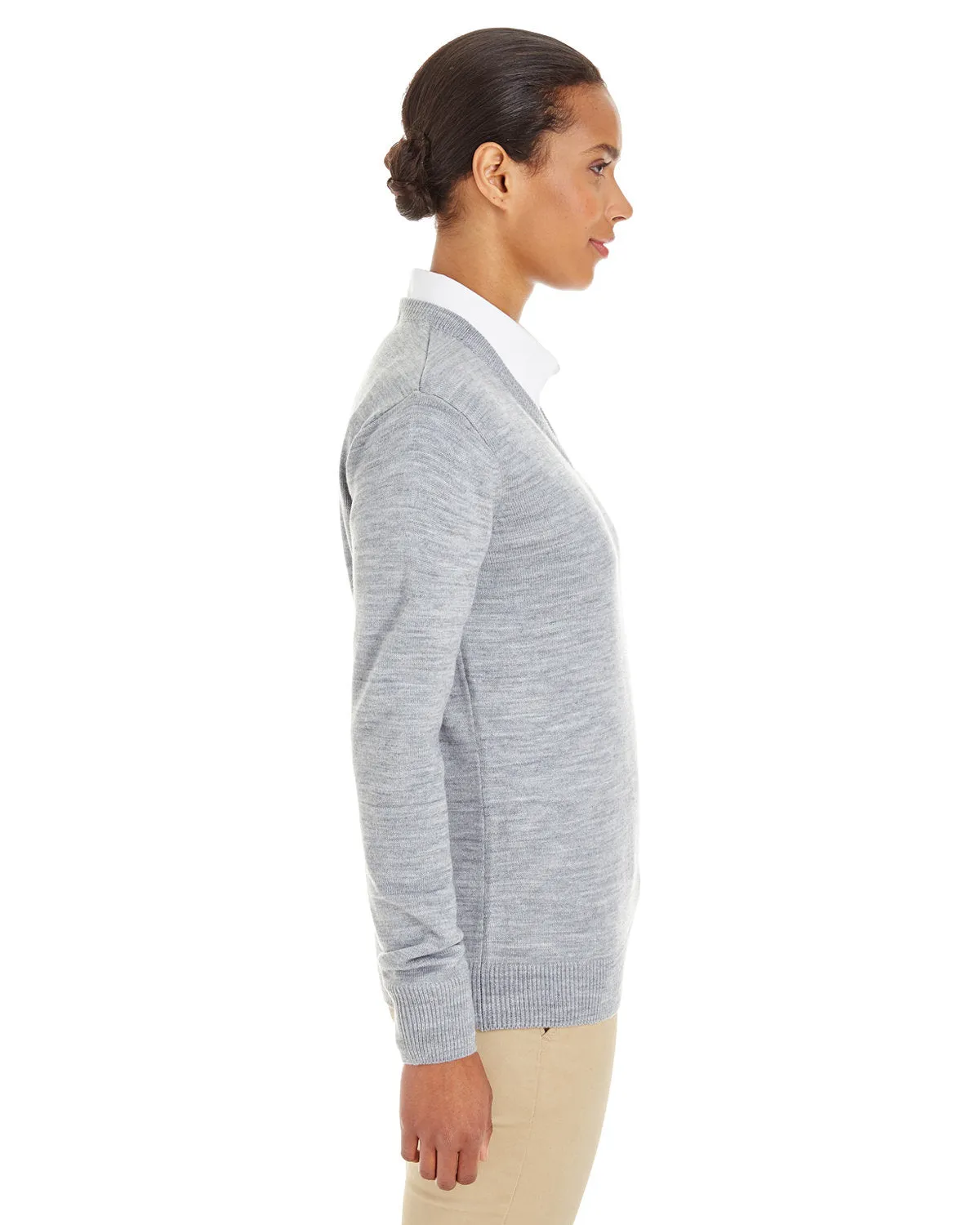 Harriton Ladies Pilbloc V-Neck Sweater