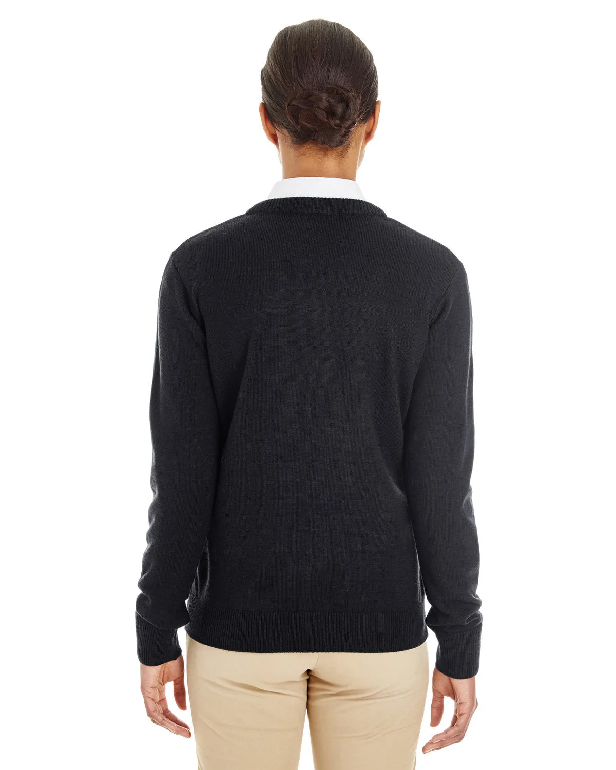 Harriton Ladies Pilbloc V-Neck Sweater
