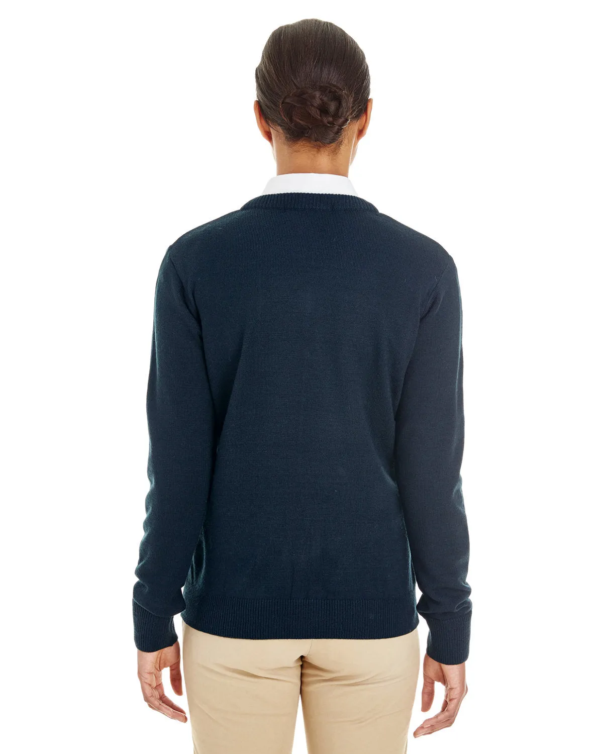 Harriton Ladies Pilbloc V-Neck Sweater