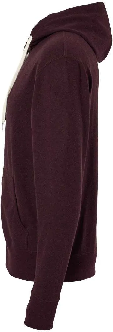 Independent Trading Co. Heathered French Terry Full-Zip Hooded Sweatshirt