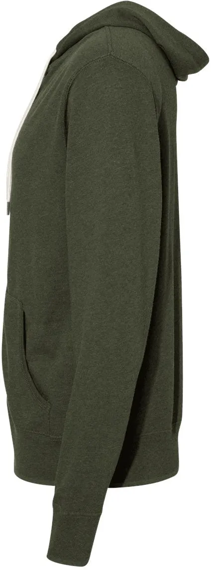 Independent Trading Co. Heathered French Terry Full-Zip Hooded Sweatshirt