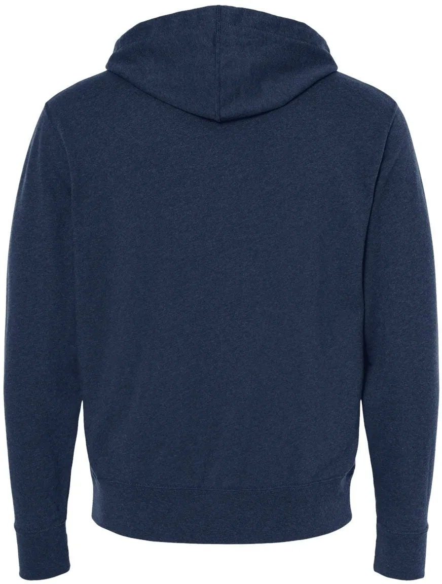 Independent Trading Co. Heathered French Terry Full-Zip Hooded Sweatshirt