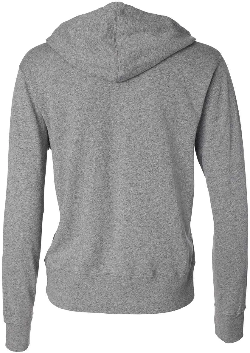 Independent Trading Co. Heathered French Terry Full-Zip Hooded Sweatshirt