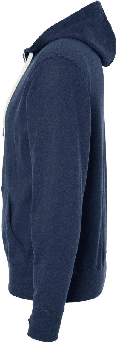 Independent Trading Co. Heathered French Terry Full-Zip Hooded Sweatshirt