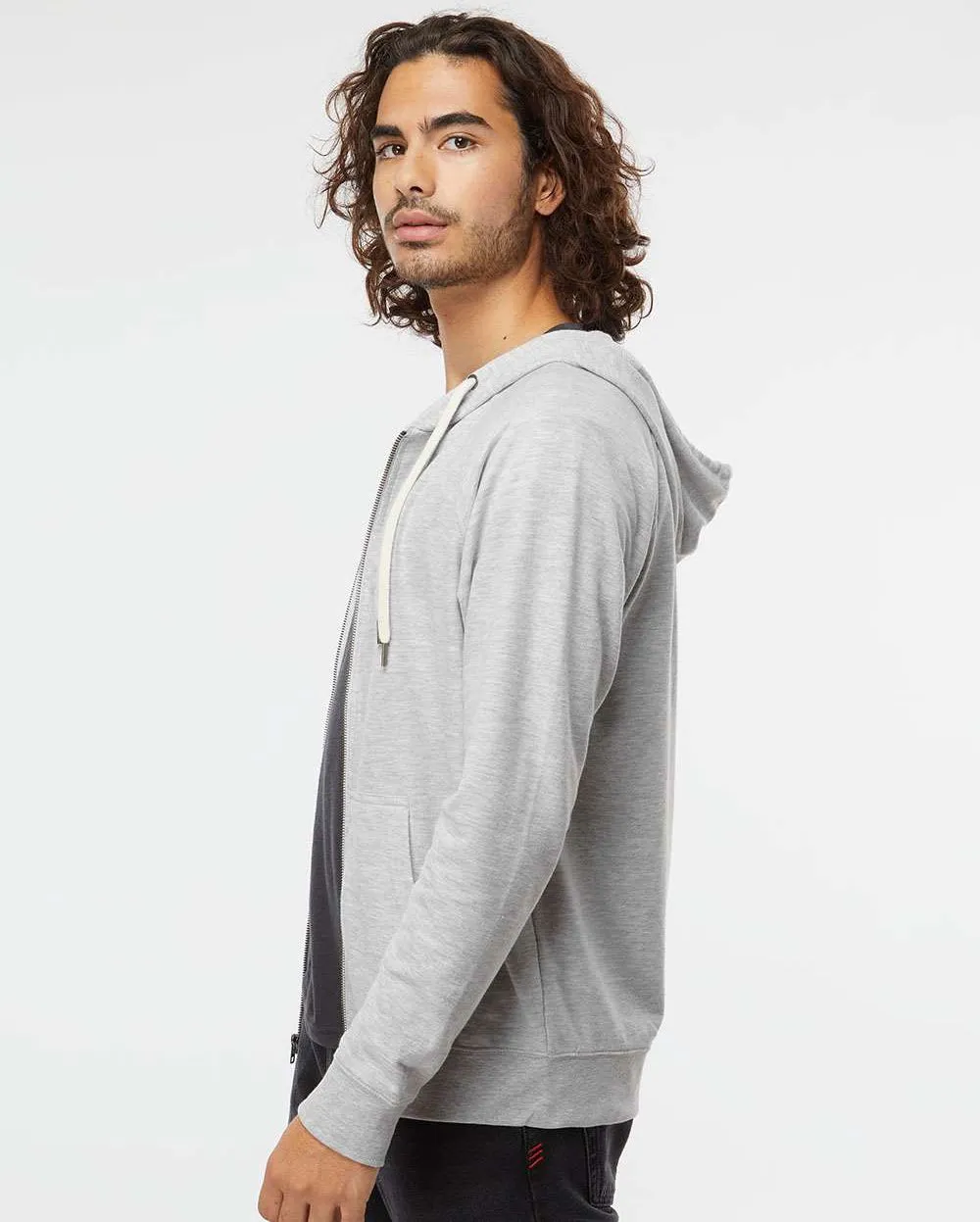 Independent Trading Co. Icon Lightweight Loopback Terry Zip Hood
