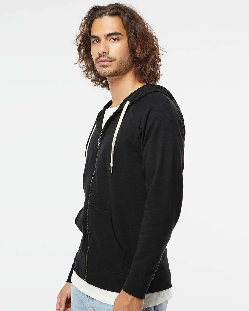 Independent Trading Co. Icon Lightweight Loopback Terry Zip Hood