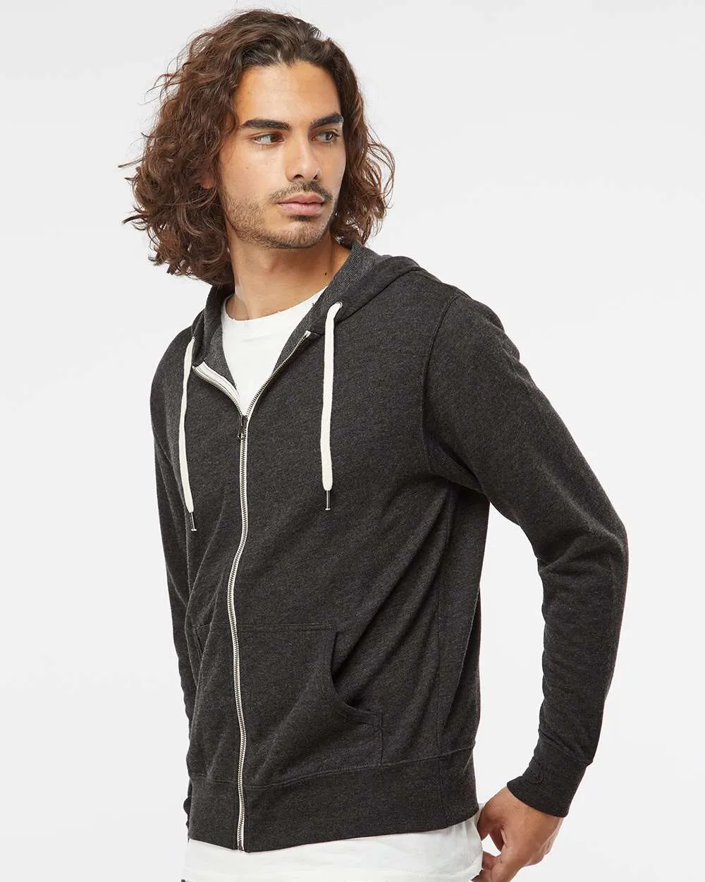 Independent Trading Co. Icon Lightweight Loopback Terry Zip Hood