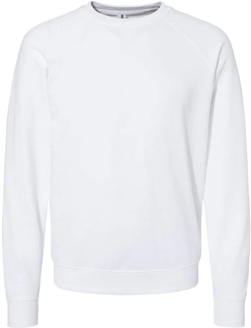 Independent Trading Co. Icon Unisex Lightweight Loopback Terry Crewneck Sweatshirt