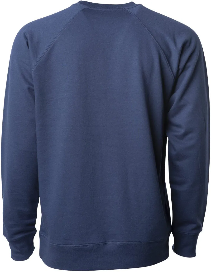 Independent Trading Co. Icon Unisex Lightweight Loopback Terry Crewneck Sweatshirt