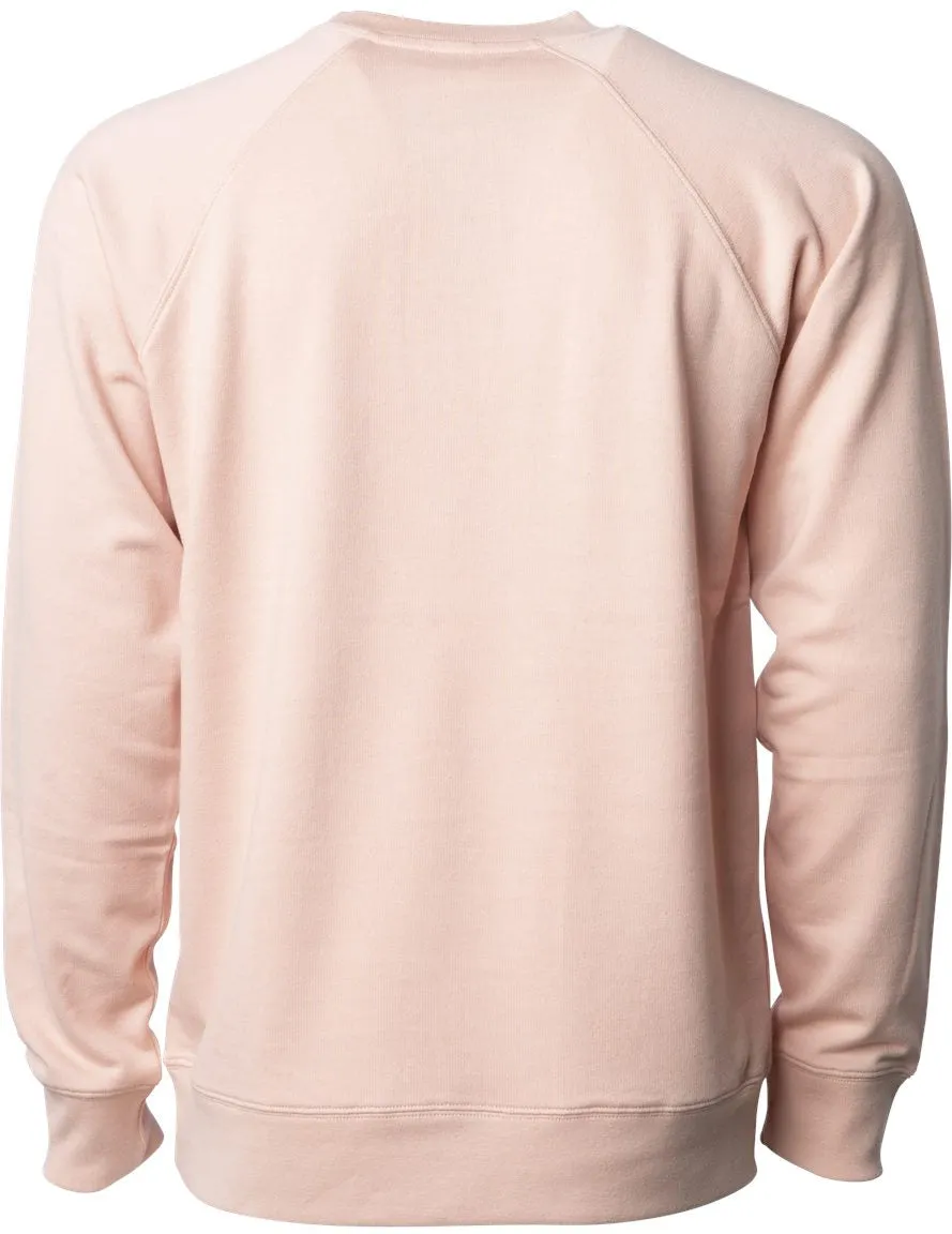 Independent Trading Co. Icon Unisex Lightweight Loopback Terry Crewneck Sweatshirt