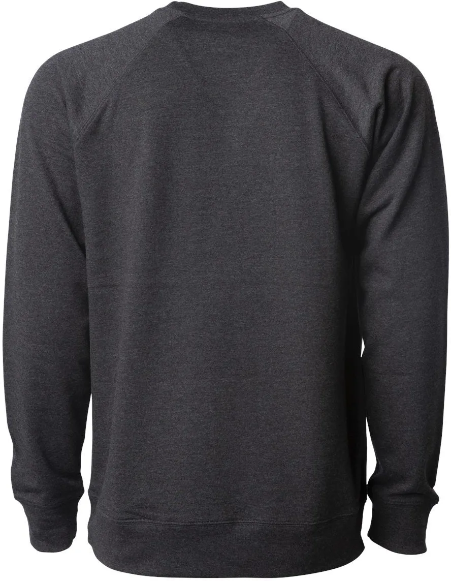 Independent Trading Co. Icon Unisex Lightweight Loopback Terry Crewneck Sweatshirt