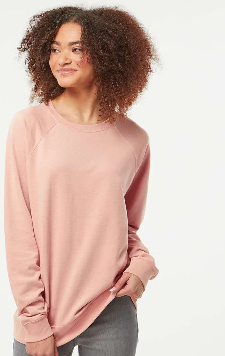Independent Trading Co. Icon Unisex Lightweight Loopback Terry Crewneck Sweatshirt