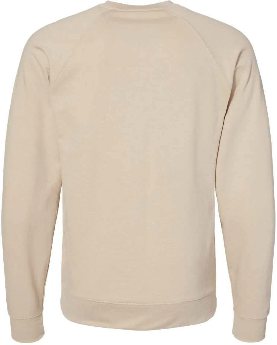 Independent Trading Co. Icon Unisex Lightweight Loopback Terry Crewneck Sweatshirt