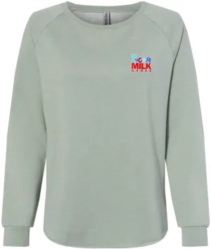 Independent Trading Co. Ladies California Wave Wash Crewneck Sweatshirt