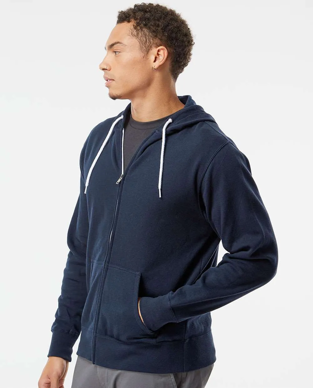 Independent Trading Co. Lightweight Full-Zip Hooded Sweatshirt