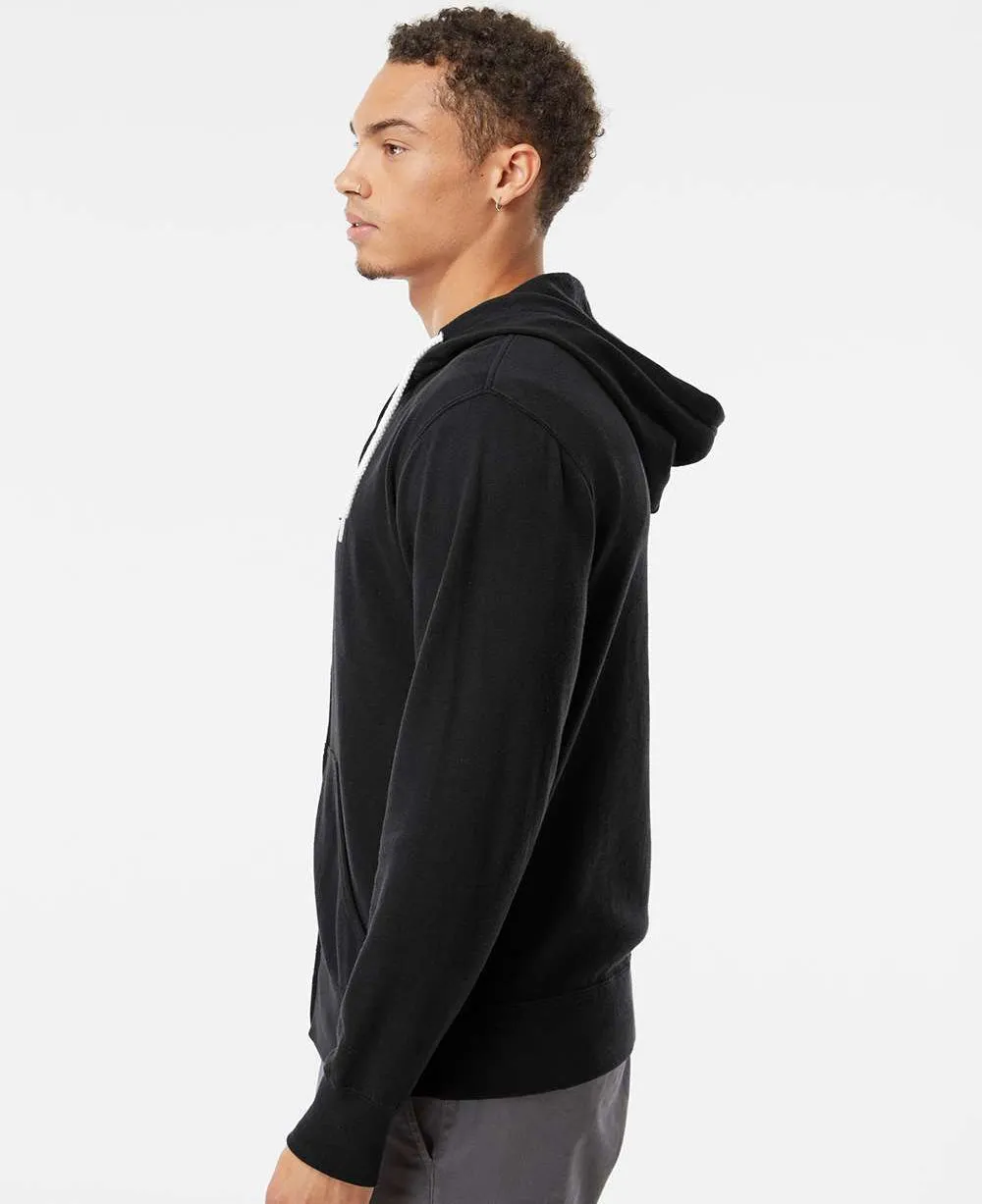 Independent Trading Co. Lightweight Full-Zip Hooded Sweatshirt