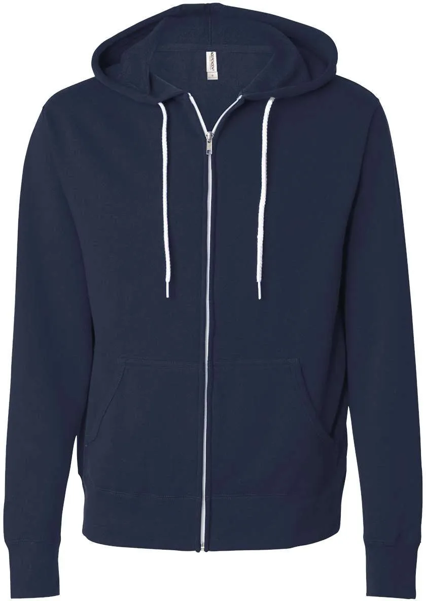 Independent Trading Co. Lightweight Full-Zip Hooded Sweatshirt