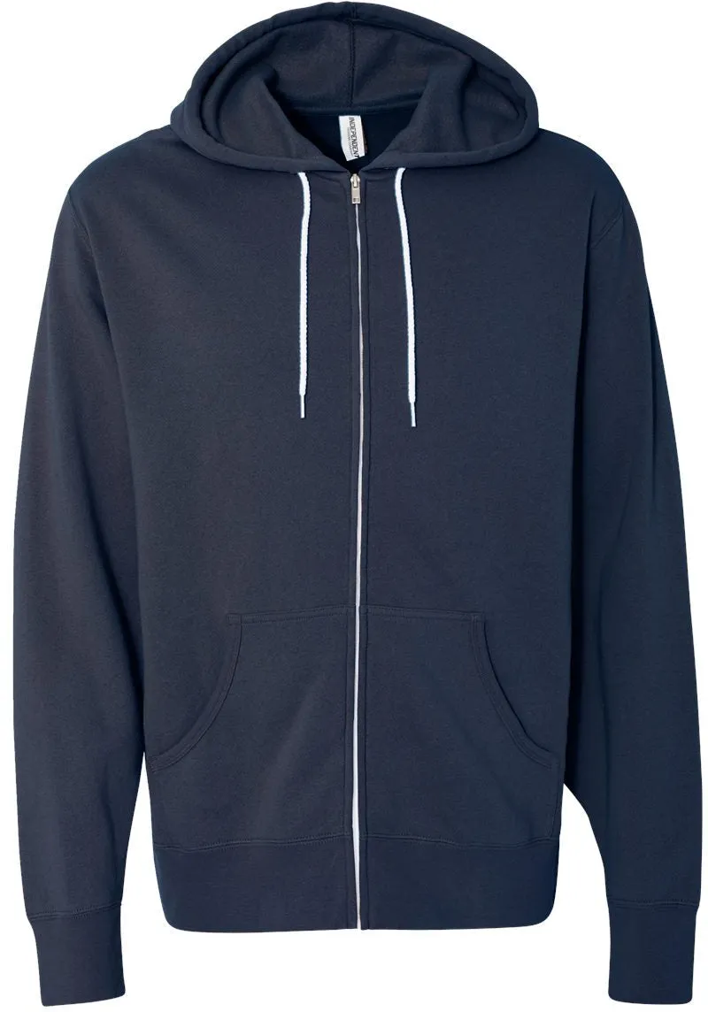 Independent Trading Co. Lightweight Full-Zip Hooded Sweatshirt