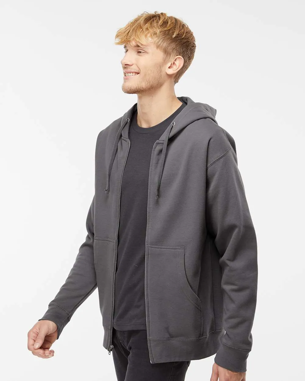 Independent Trading Co. Midweight Full-Zip Hooded Sweatshirt