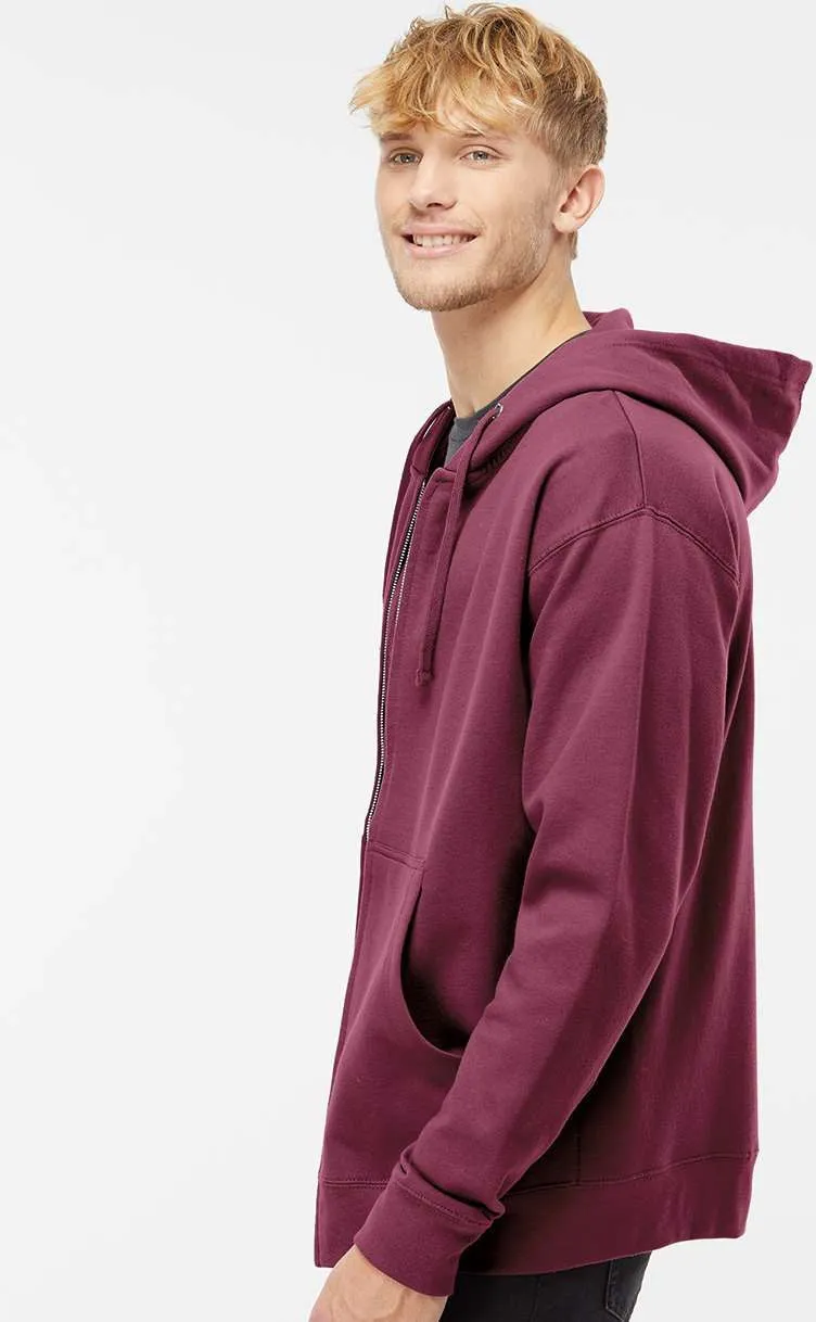 Independent Trading Co. Midweight Full-Zip Hooded Sweatshirt