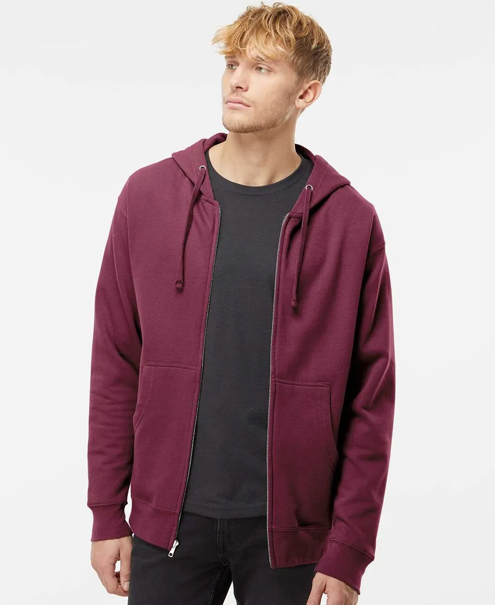 Independent Trading Co. Midweight Full-Zip Hooded Sweatshirt